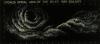 Martha Cole, Cygnus Spiral Arm of the Milky Way Galaxy, 1986, conté, cotton stitching, cotton, rhinestones on black canvas, 120.8 x 260.5 cm (framed)