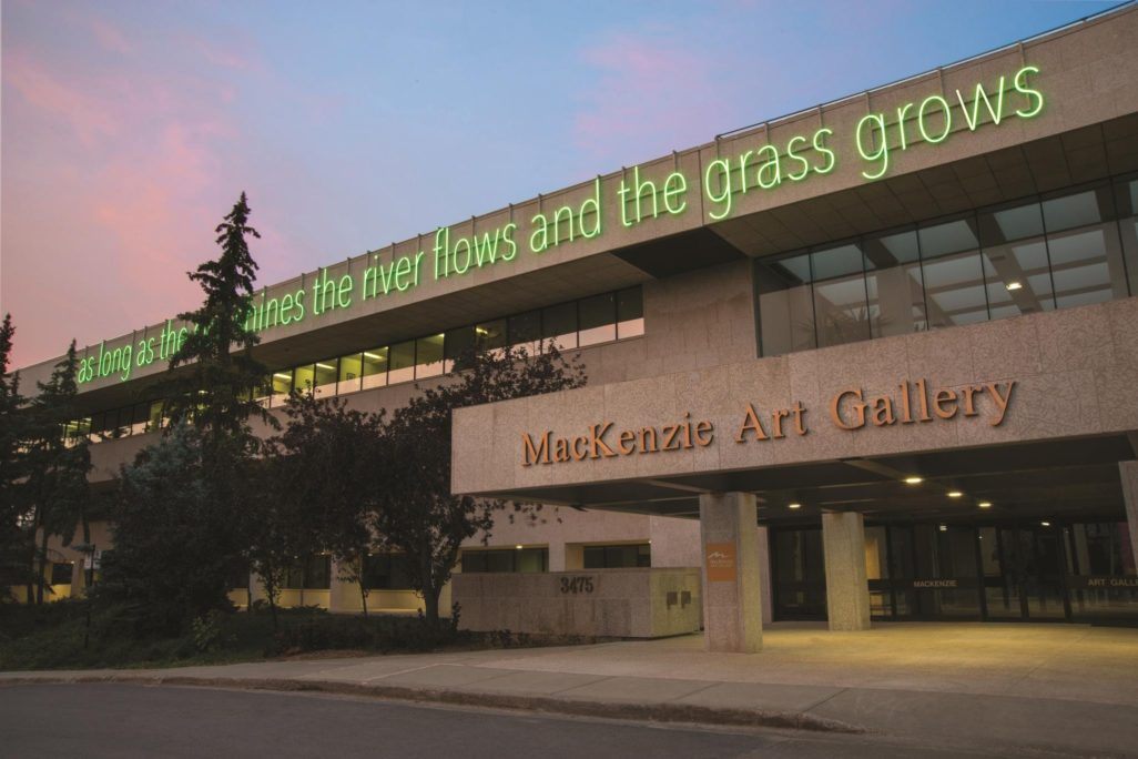 View of MacKenzie Art Gallery front entrance