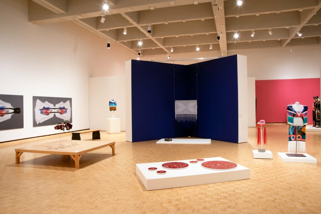Installation view of exhibition Radical Stitch
