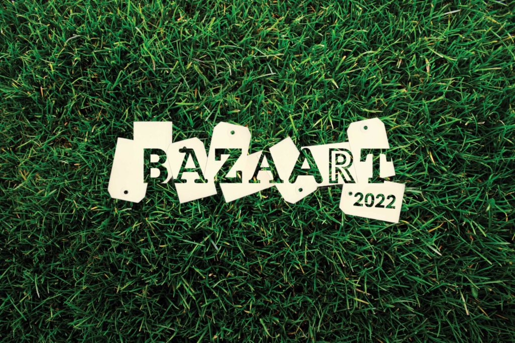 Bazaart 2022 water mark over a grass background.