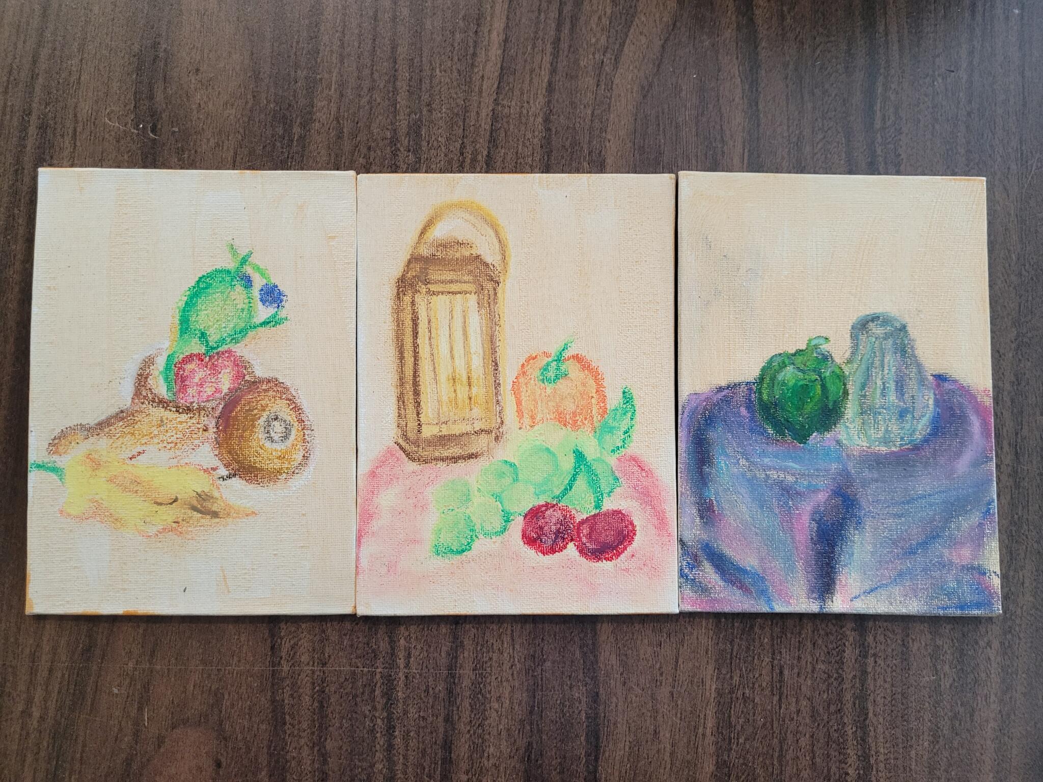 Oil Pastel Art Work in Progress : Magical Realism — Jo Bradney : still life  oil paintings of food and charcoal still life drawings